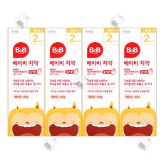 비앤비 베이비치약 겔형(딸기향) 60g(4개월-4세) 유아치약, 60g, 4개