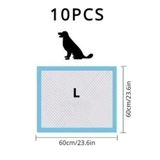 고흡수성 일회용 애완 동물 기저귀 고양이 개 돼지 애완 동물 관리 패드 개 노인용 일회용 기저귀, 03 L-10PCS