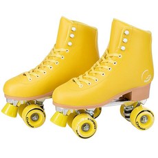 C SEVEN C7skates 여아 및 성인용 귀여운 롤러 스케이트 파라 여성용 8 / 남성용 7 172824, 레몬팝