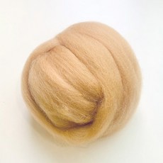 식모용 머서라이즈 양모 17색 50g 양모펠트, 1개, 4.밀크카라멜