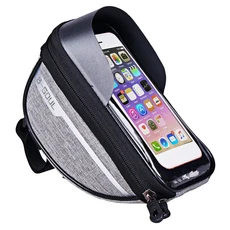 RockBros ROCKBRS 자전거 탑튜브 가방 사이클링 방수 프레임 1.8L 패니어 케이스, RockBros ROCKBRS 자전거 탑튜브 가방 사이, 03 Grey