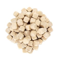 나무공기알 나무주사위 공깃돌 공기놀이 공기돌 100개 hes+99869Be