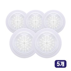 KimS LED 15W 원형 직부등, 주광색, 5개