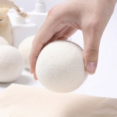 건조기 천연 양모볼 6p 세탁 먼지제거 빨래건조 드라이볼 정전기 방지 건조기볼, 1개, 7cm 6p+보관백_그레이