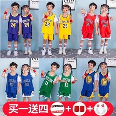 【臺灣-出貨】短袖假兩件兒童籃球服套裝男童夏球衣夏季速幹女童孩寶寶運動定製