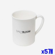 흰색 대형 양치컵 손잡이컵 위생적인 칫솔컵 x5개 29408pc 1(PC)