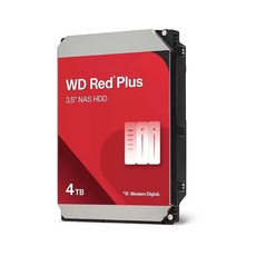 Western Digital 4TB WD Red Pro NAS 내장 하드 드라이브 HDD - 7200RPM SATA 6Gb/s CMR 256MB 캐시 3.5인치 - WD, Red Plus