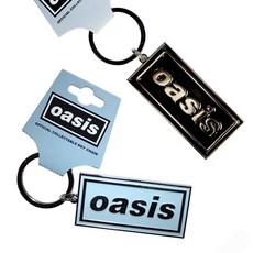 OASIS 오아시스 로고 키링 Official Logo Keychain 공식 머천다이즈, 블랙, 1개