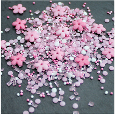 슈가스프링클 핑크블라썸 체리블라썸 케이크 베이킹 토핑 데코레이션 12g 소포장, 1개