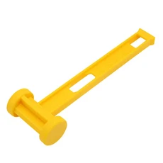 다기능 야외 텐트 플라스틱 망치 휴대용 그라운드 해머 사진 프레임 액자 도구, [01] Yellow, 1개