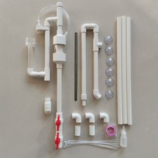 집똥기 집진기 어항 분리기 16MM 1 필터 수족관 바닥 침전통 46CM 구피 흡입기, 8 사이펀 25관 풀세트