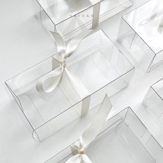 새담 화과자 2구 투명 케이스 (PET) 10개 / 추석 설 명절선물 양갱 투명상자