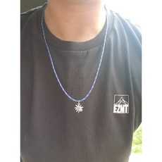 EZMT 이지마운틴 굳 퀄리티 에델바이스 목걸이, 2mm, 1개