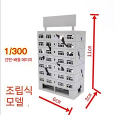 도시 모형 모델하우스 조립 건축 파손 전투 데미지 1/300 빌딩 전시 건물 미니어처, E. 1/300 제인 (배틀 데미지)