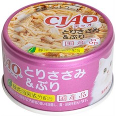 CIAO 貓罐頭 旨定罐A87白鮪+鮪魚片+鮪魚高湯, 1個, 旨定罐A38雞肉+鰤魚*24