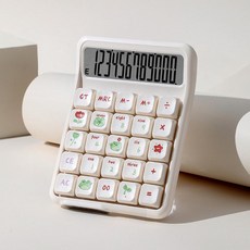 고급형 금융 사무용 계산기 학생용 기계식 버튼 분리형, 기본 색상, 고급스러운디자인의-꼬마개구리분리가능