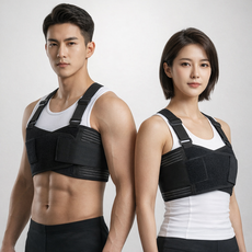 윌로우랩 늑골 갈비뼈 허리 보호대 가슴압박밴드, 1개