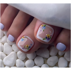 반짝몰 페디팁 17종 붙이는 셀프 패디, 1개, 다채꽃