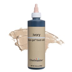 셰프마스터 리퀴드-젤 식용 색소 10.5온스 아이보리 Chefmaster Ivory Liqua-Gel Food Coloring | Vibrant Color | Professio, 상아, 1개
