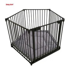 艾爾發寵物 BabySafe 6片摺疊鐵圍欄, 白色 37.3*74cm, 1個