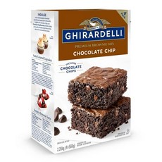 기라델리 초콜릿 칩 초코칩 브라우니 믹스 2.26kg Ghirardelli Ghirardelli Chocolate Chip Brownie Mix, 1개
