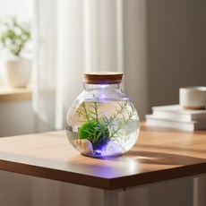 Sinaid LED 코르크 마리모 유리병 인테리어유리병