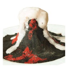 지구과학 우드클레이 폭발형 화산모형 만들기 5인/ 화산분출실험 용암폭발 폭발실험, 1개