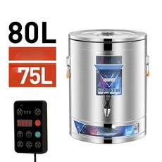 업소용 대형 전기솥 곰솥 급식실 온열 국통 뷔페 식당, [스마트 수프 죽통] 80L (수도꼭지 ), 기본 색상