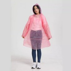 폭우 워터밤 농사 행사용 1회용 비닐 우의 우비 비옷