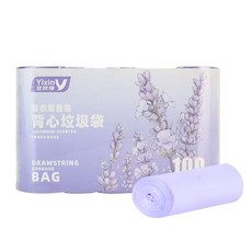 YixinV 薰衣草香 垃圾袋, 100個, 25L