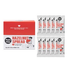 [넛츠픽] 짜먹는 헤이즐넛 스프레드 버터 잼 땅콩 버터 아몬드 버터 대체 다이어트 스프레드, 1박스, 250g