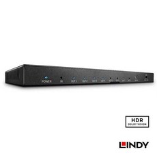 LINDY 林帝 38237 HDMI 2.0 影像分配器 1進8出 4K@60Hz HDR Dolby Vision, 1個