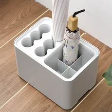플라스틱 우산꽂이 장우산 현관 하얀색 다기능 단우산, E. 구형-그레이-작은 우산용