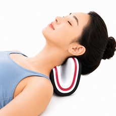 목 마사지 경추 마사지 베개 목 견인기 넥가드 양면형 넥 서포트 EVA 폼 백지영이 추천한 목 스트레칭, 1개, 단일
