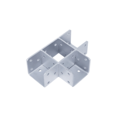 둑스-조인트 삼방TEE / 사각파이프조인트 / 조립식 / 연결브라켓 / 무용접 볼트체결식 / DYI / 사각파이프, 1개