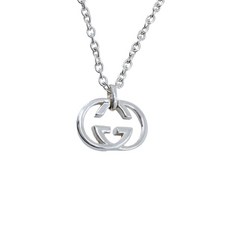 구찌 중고 2015-2020 스털링 실버 인터로킹 G 펜던트 네크리스