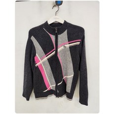 여0002221 착한악동 코딱지 빈티지 골프 방풍 니트 스웨터 집업 점퍼 자켓