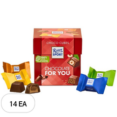 리터스포트 초코큐브 초콜릿 포유, 176g, 14개