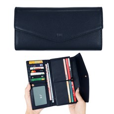 J II柔軟牛皮信封長夾, 1個