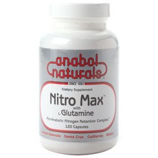 Anabol Naturals Nitro Max L-麩醯胺酸膠囊, 1灌