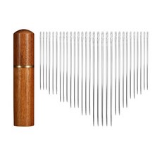 다파요몰 바늘30개입 바늘통 세트 실꿰는 바늘 통 바늘실끼우기 바늘꿰기, 2세트