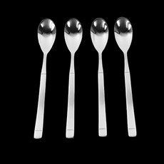 스테인리스 티스푼 커피 디저트 주방 식기 캠핑용 홈 4개, 상세페이지 참조, 1개