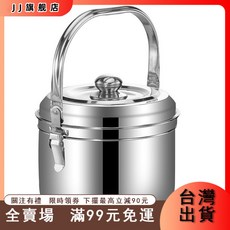 臺灣出貨 燜燒罐 燜燒鍋 燜粥神器 燜燒盃 保溫便當盒 燜燒 304免火再煮鍋氣電兩用節能保溫鍋不銹鋼鍋燜燒鍋蒸鍋, 1個, 本色,6.8陞（不加厚無蒸片）