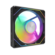 darkFlash Gauss 24 ARGB 磁軌風扇 12cm ARGB 磁吸易安裝 優異散熱 低噪長壽命, 黑色, 1個, G24-BK(反向)
