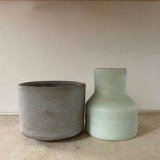 藍&綠色釉料 粉青無光釉/梅子青裂紋釉/青碧色裂紋釉/海藍釉 工作室配方釉 建議燒製溫度1230度, 粉青無光釉,2.5KG, 1個