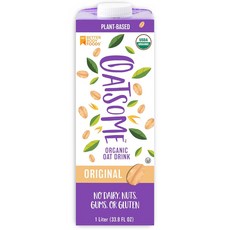 망설이면 금방품절되요 오트섬 오트밀크 1리터 카톤 일반 33.8 fl oz (1팩) 서두르세요, 1개, 1L