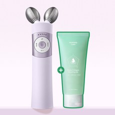 마미케어 홈케어 뷰티 디바이스 얼굴 윤곽 탄력 마사지기 EMS 브이쎄라 + 부스팅젤, 퍼플