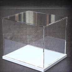아크릴 텀블러 케이스 레고 디스플레이 장식장 보관함, 03.화이트 두꺼운, 01.50x30x20cm