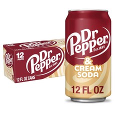 닥터페퍼 크림 소다 355ml 12팩 Dr Pepper & Cream Soda 12 Fluid Ounce Cans 12 Pack, 12개