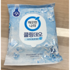 깨끗한나라 페퍼민트 쿨링 데오티슈 10p, 66g, 15개